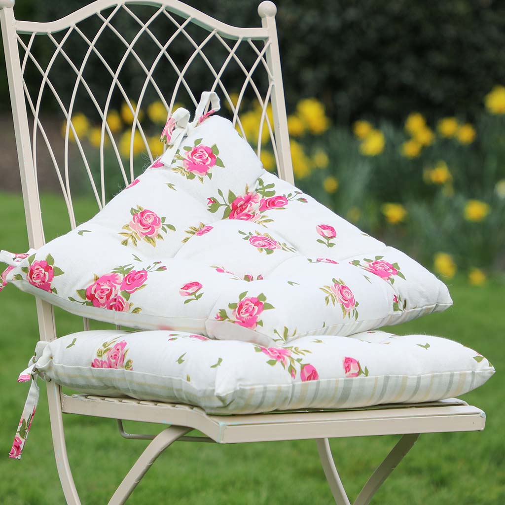 Set of 2 Vintage Garden Seat Pads