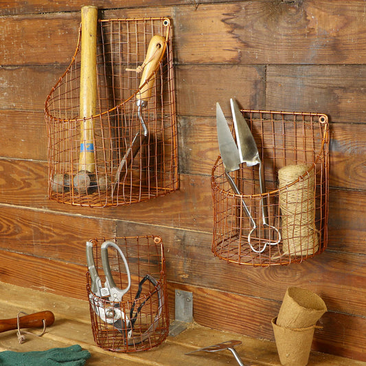 Harvest Potting Shed Wall Storage Baskets
