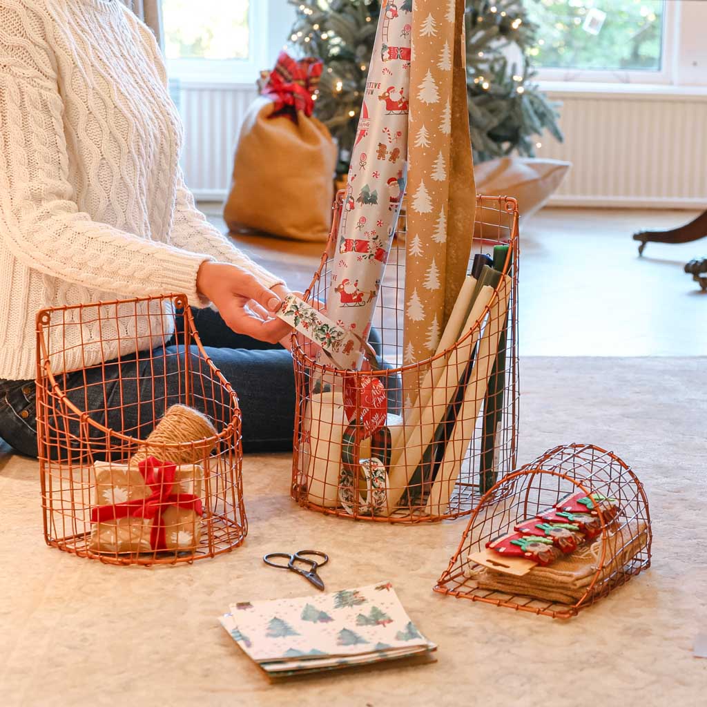 Christmas Crafts Storage Baskets