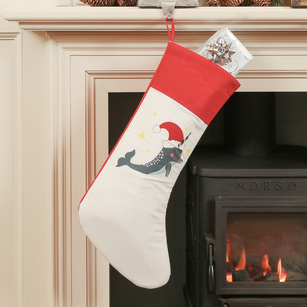 Narwhal Christmas Stocking