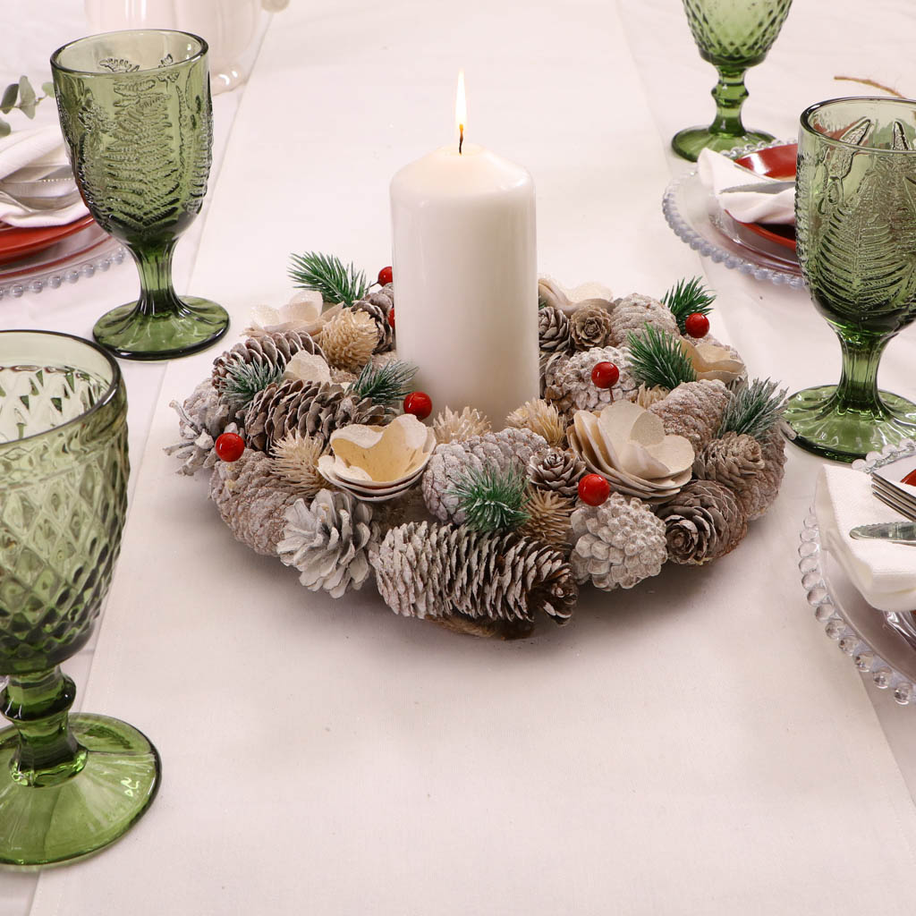 christmas wreath centrepiece