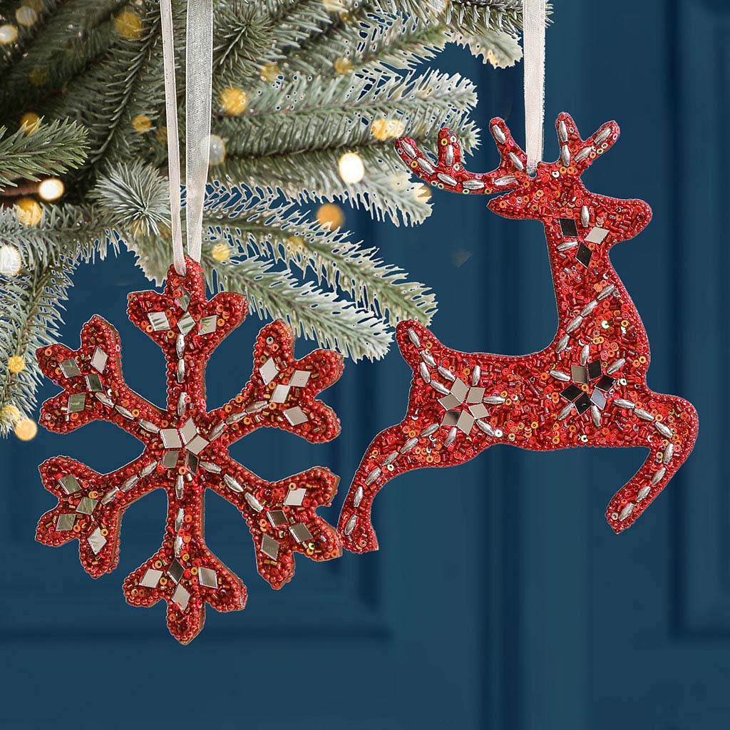 Red Christmas Home Decorations