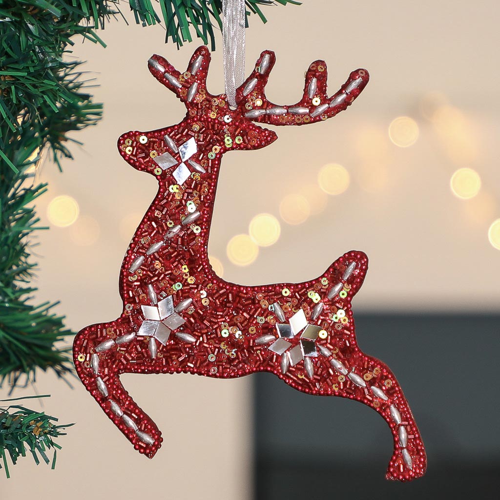 Red Reindeer Decoration