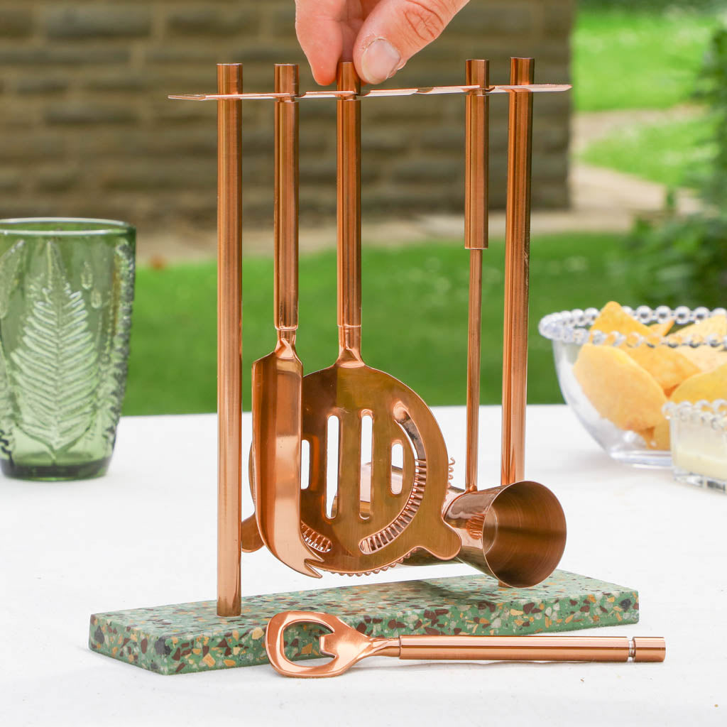 Home Bar Essentials Tool Set and Stand