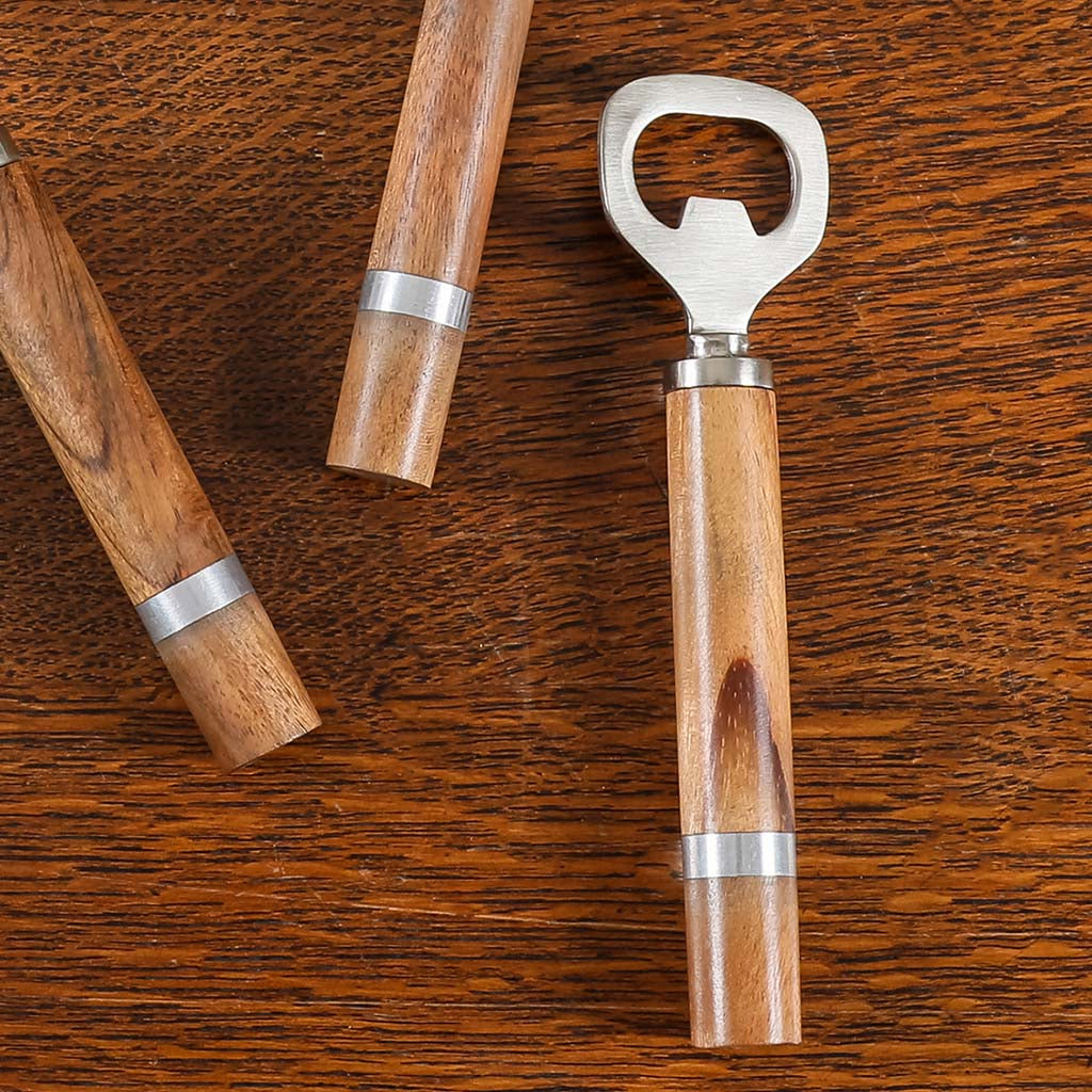 Wood Handle Barware Tool Set