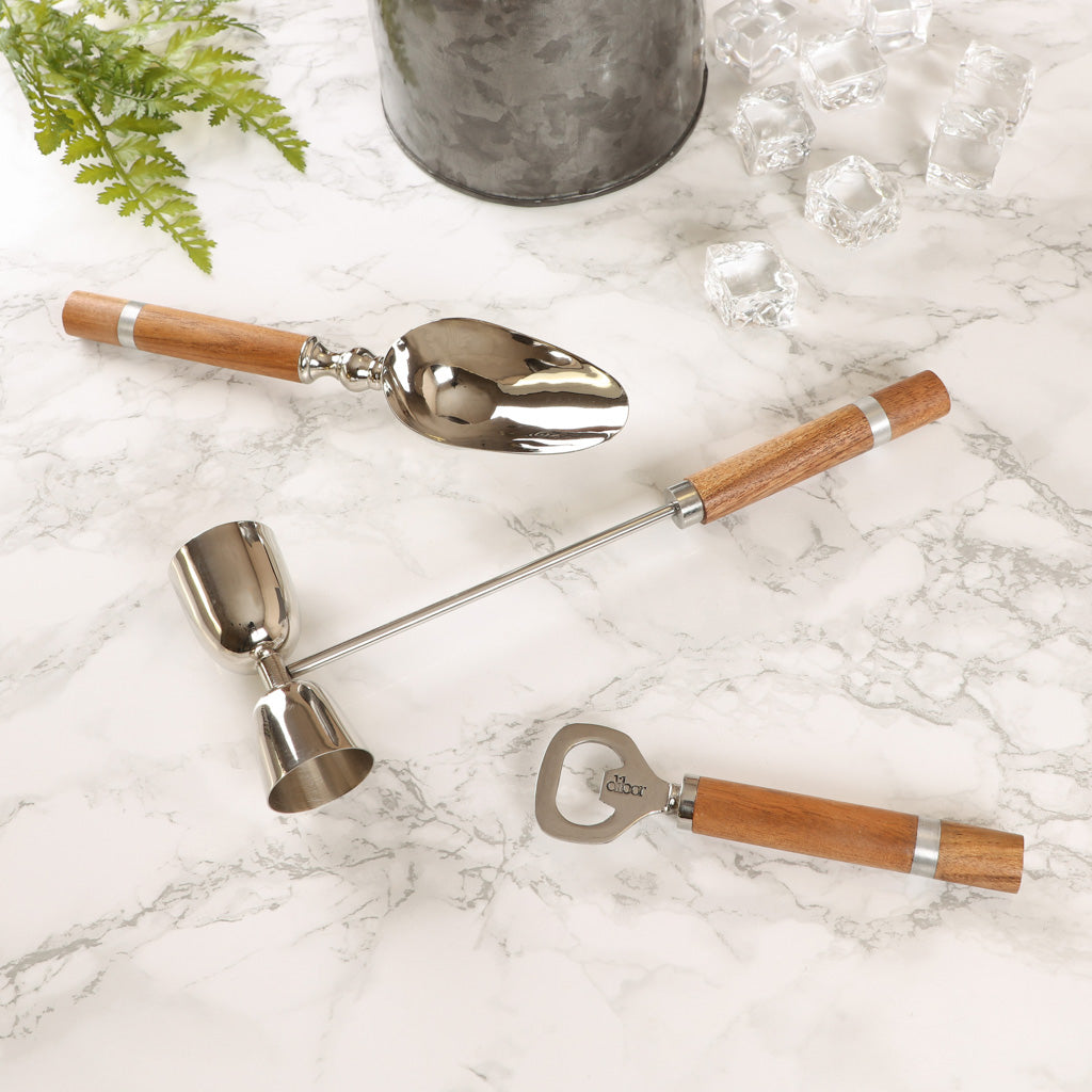 Acacia Wooden Barware Gift Set