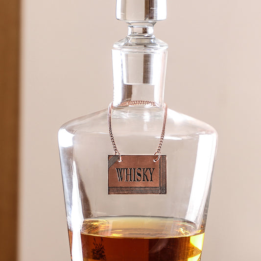 Copper Whisky Decanter Tag