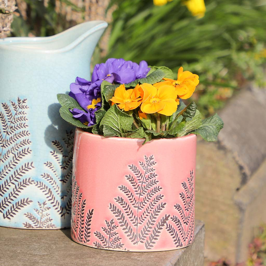 fern leaf flower pot