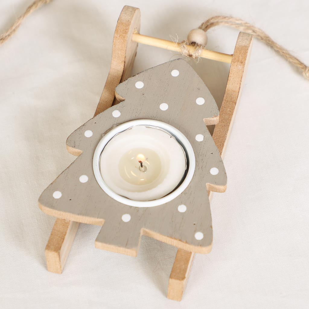Christmas Tree Hand Painted Votives