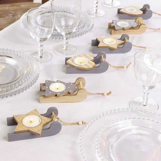 Set of 6 Scandi Inspired Tealight Holders