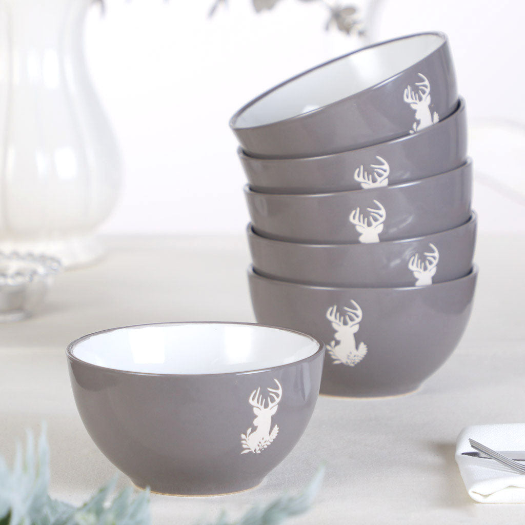 6 family christmas bowls