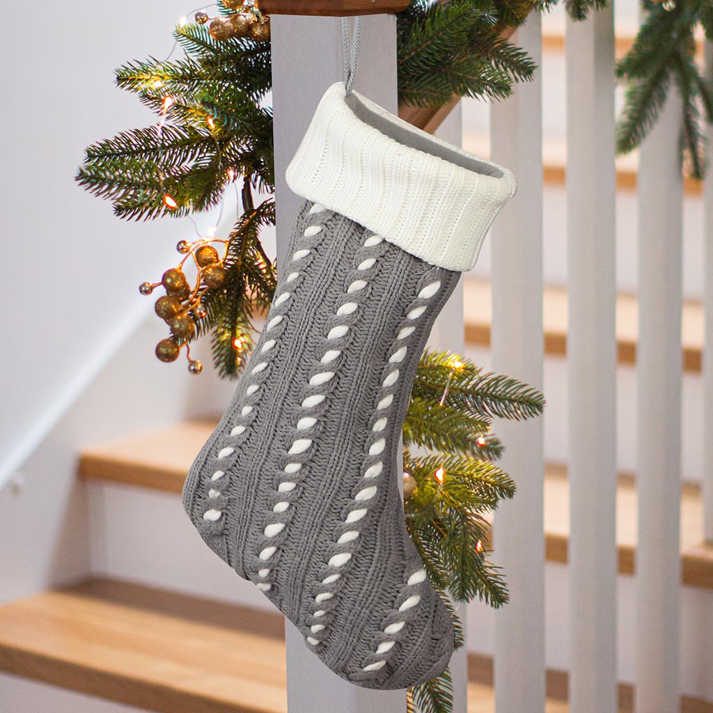 Chunky Knit Christmas Stocking
