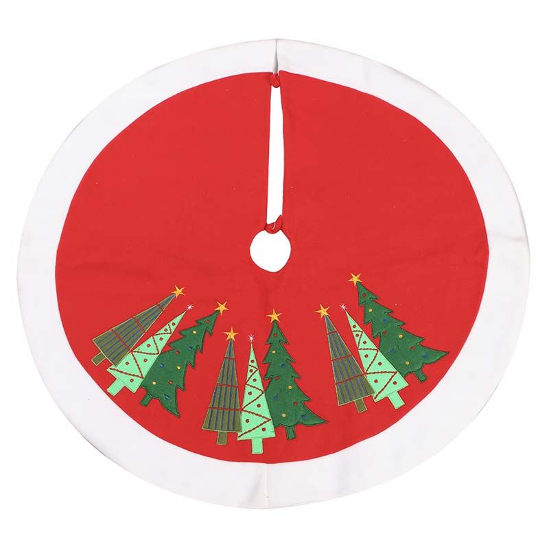 Red Christmas Tree Skirt
