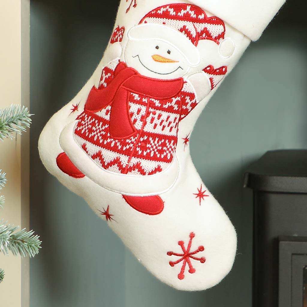 Snowy Snowman Festive Friends Stocking