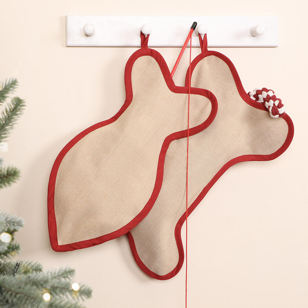 Pet Treats Bone Christmas Stocking