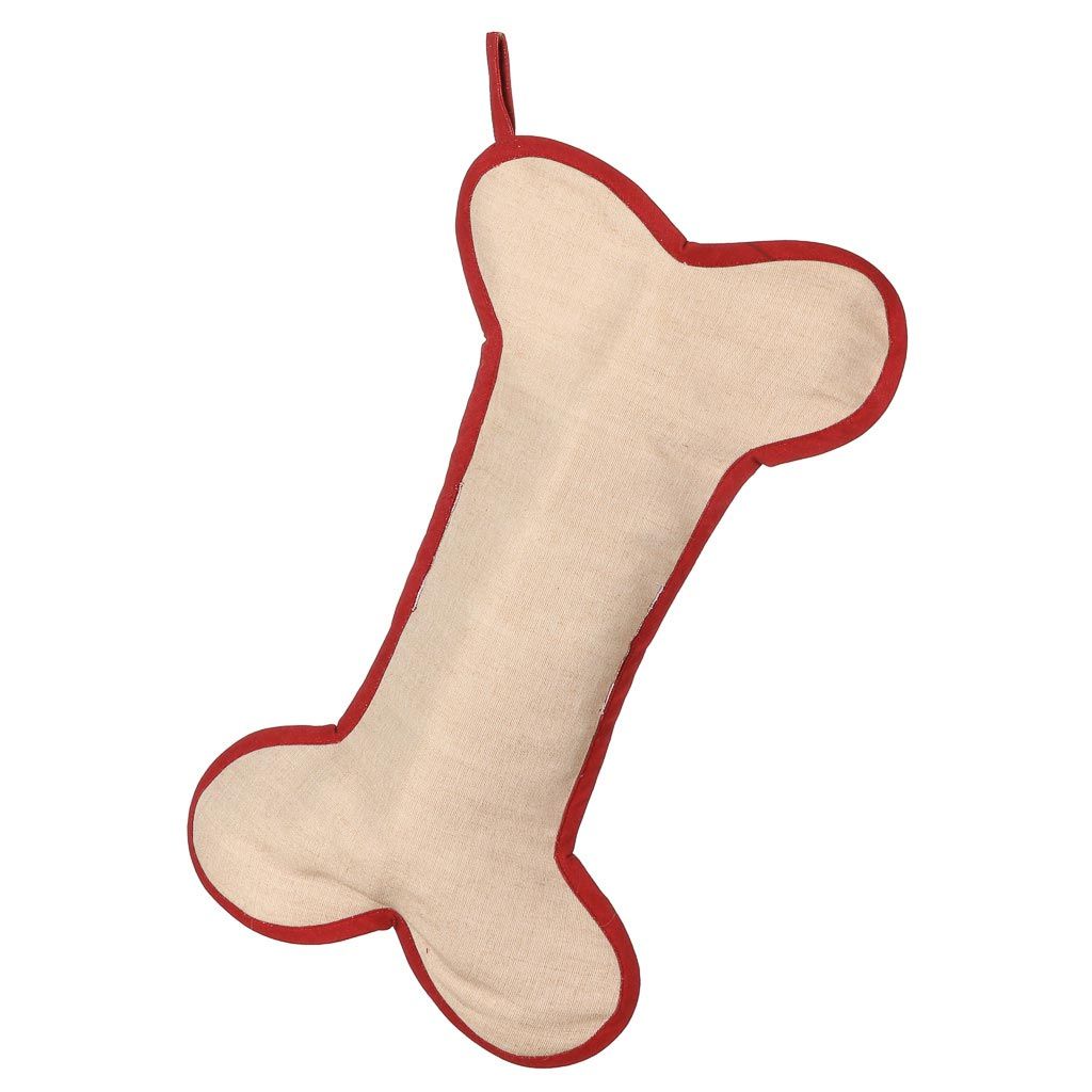 Pet Treats Bone Christmas Stocking
