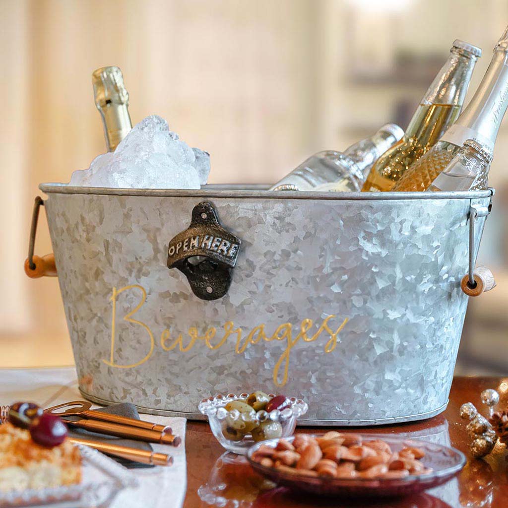 Beverages Gold and Zinc Beer Bucket
