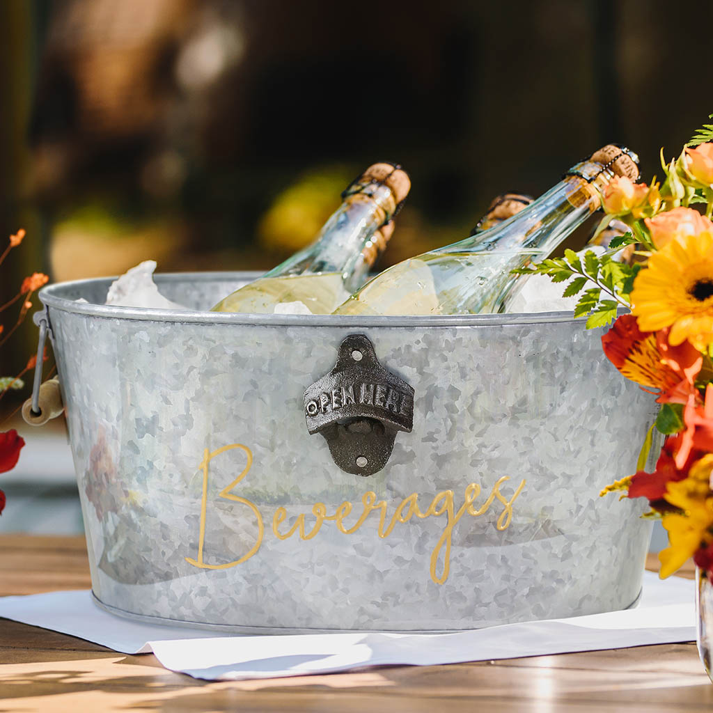 silver ice bucket