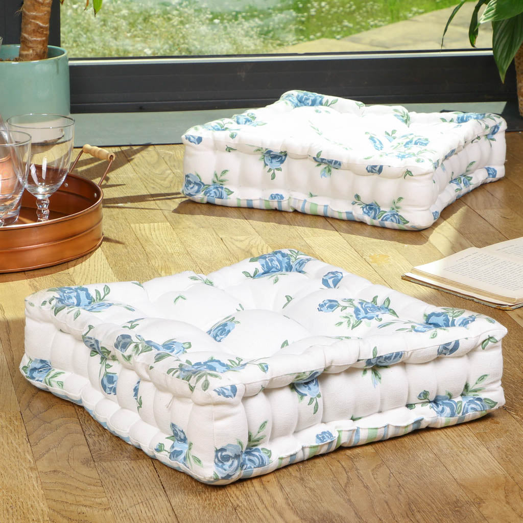 Set of 2 Heritage Bloom Cushion Seat Pads