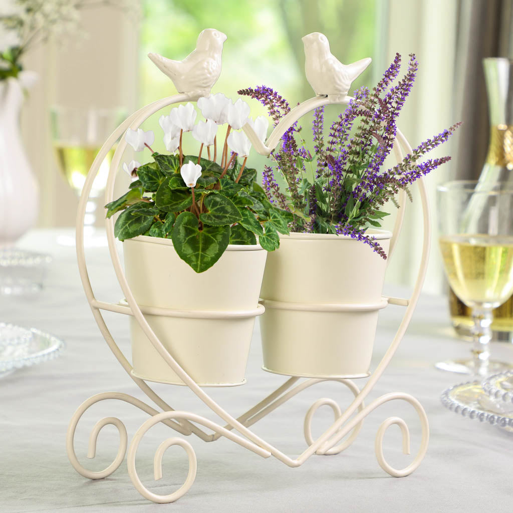 Twin ornate planter