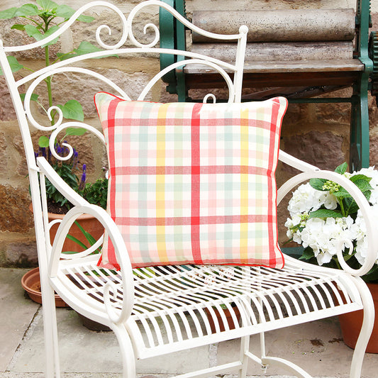 colourful cotton garden cushion