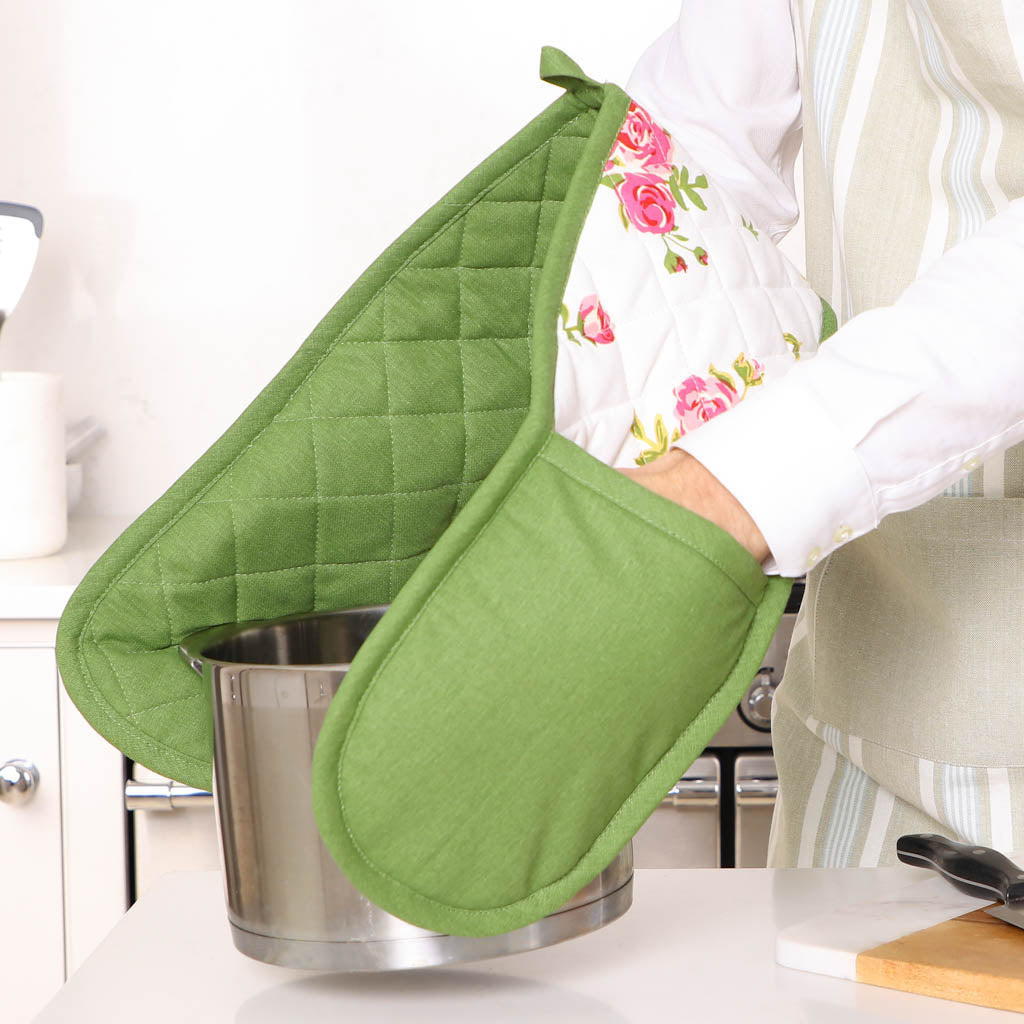 floral oven glove