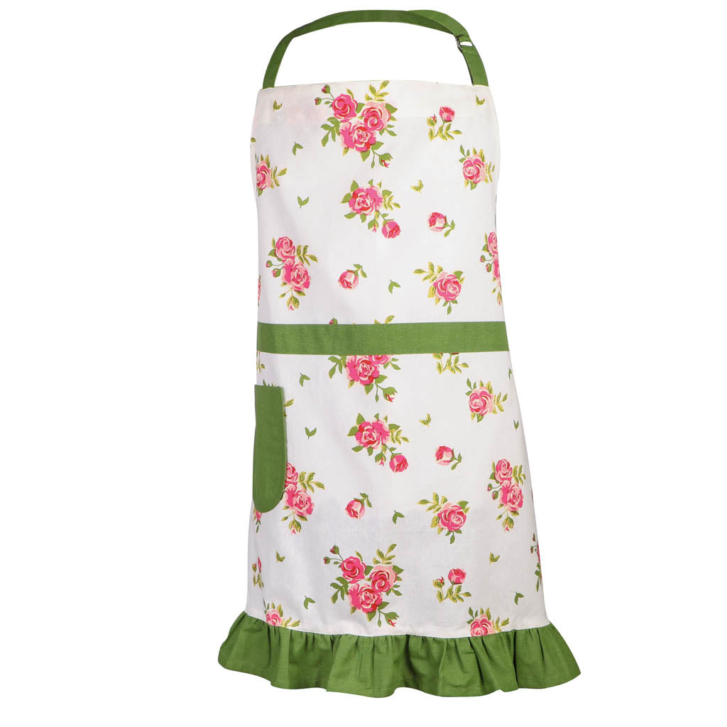 Helmsley Blush Floral Print Kitchen Apron