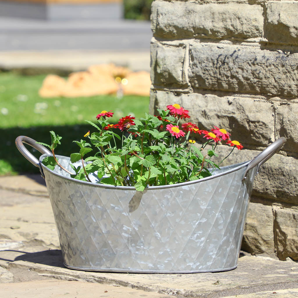 Vintage Washtub Garden Trough Planter