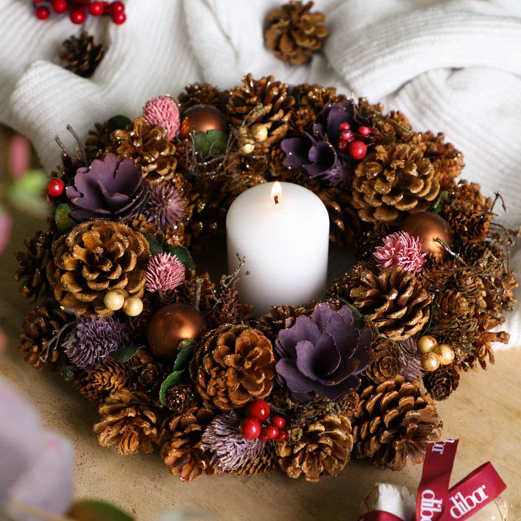 christmas candle holder