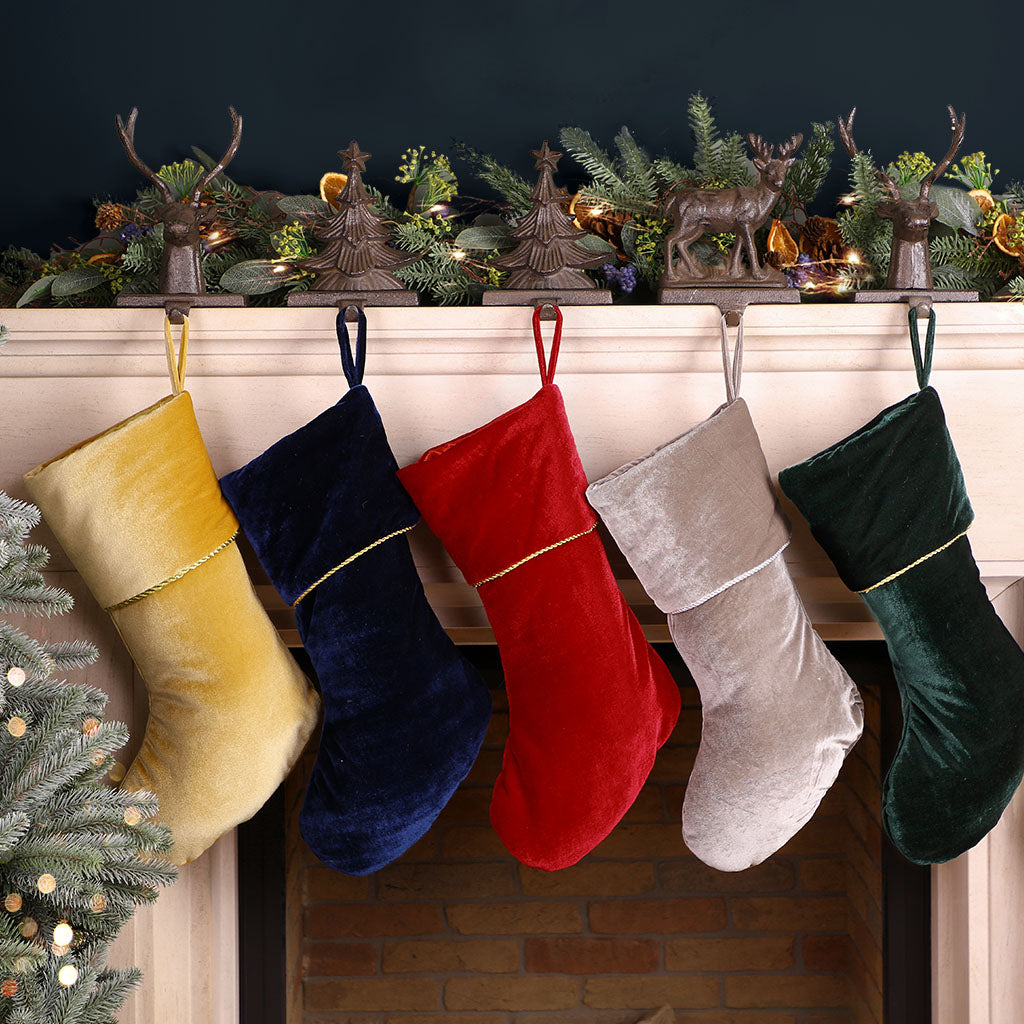 Opulent Velvet Christmas Stocking Collection