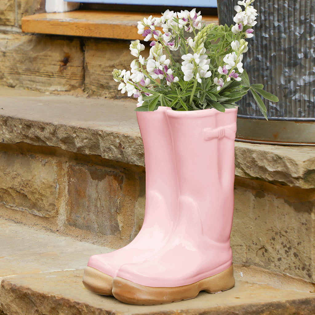 wellingtons plant pot set