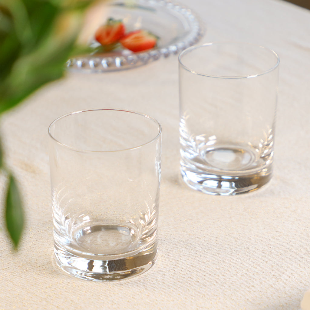 glass tumblers