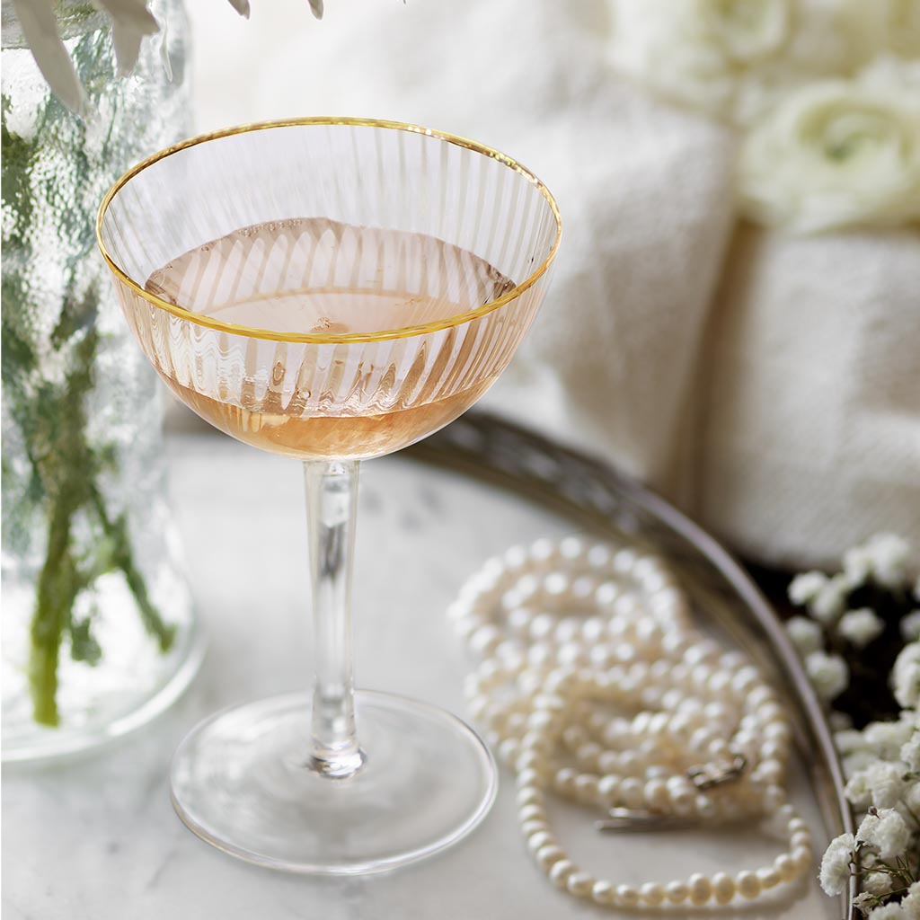 luxury champagne glass