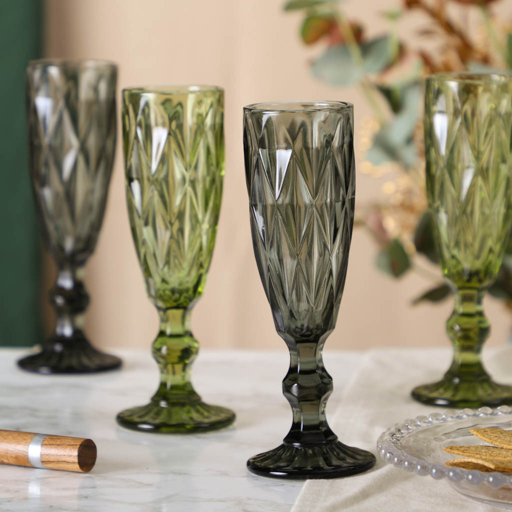 cut glass champagne flutes