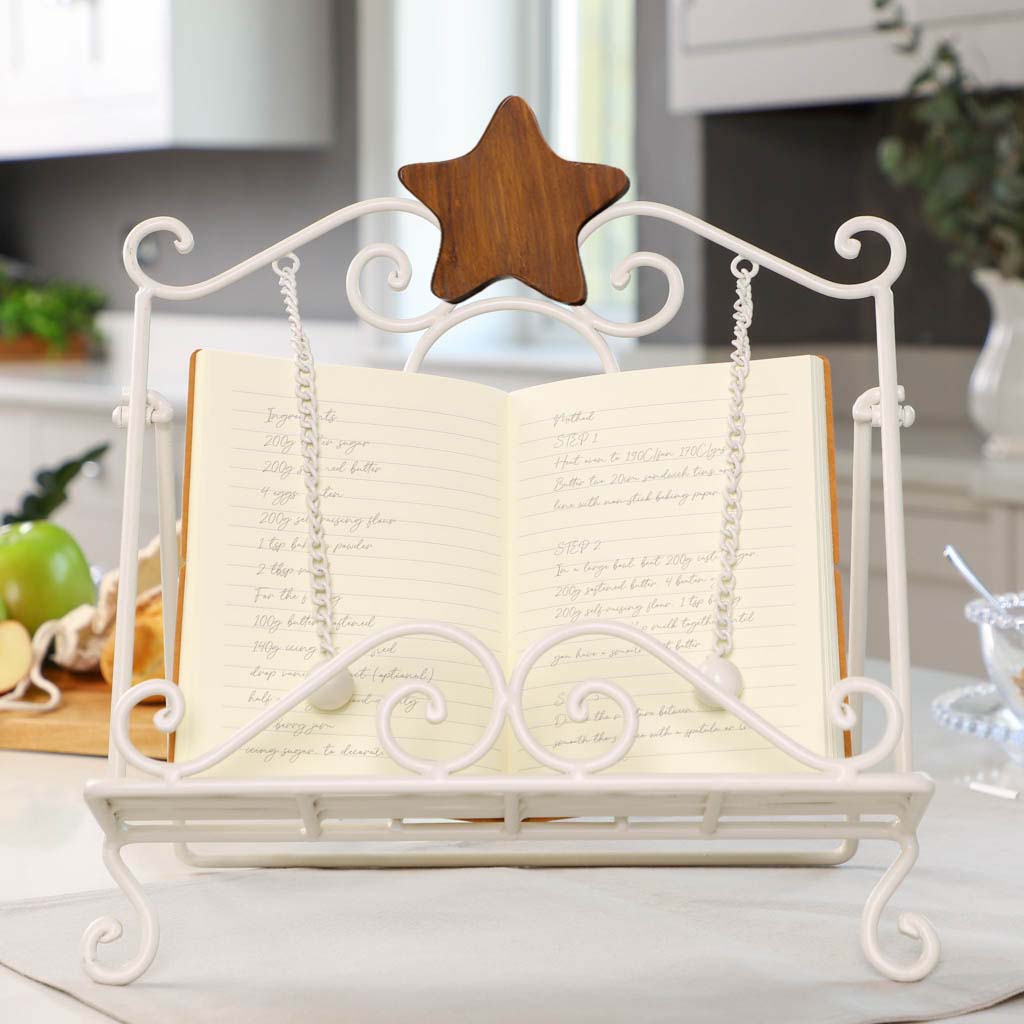 Easter Cream Star Baker Cook Book Stand