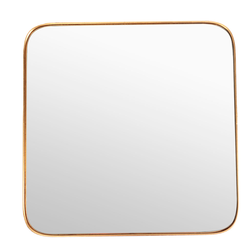 Gold Square Wall Mirror