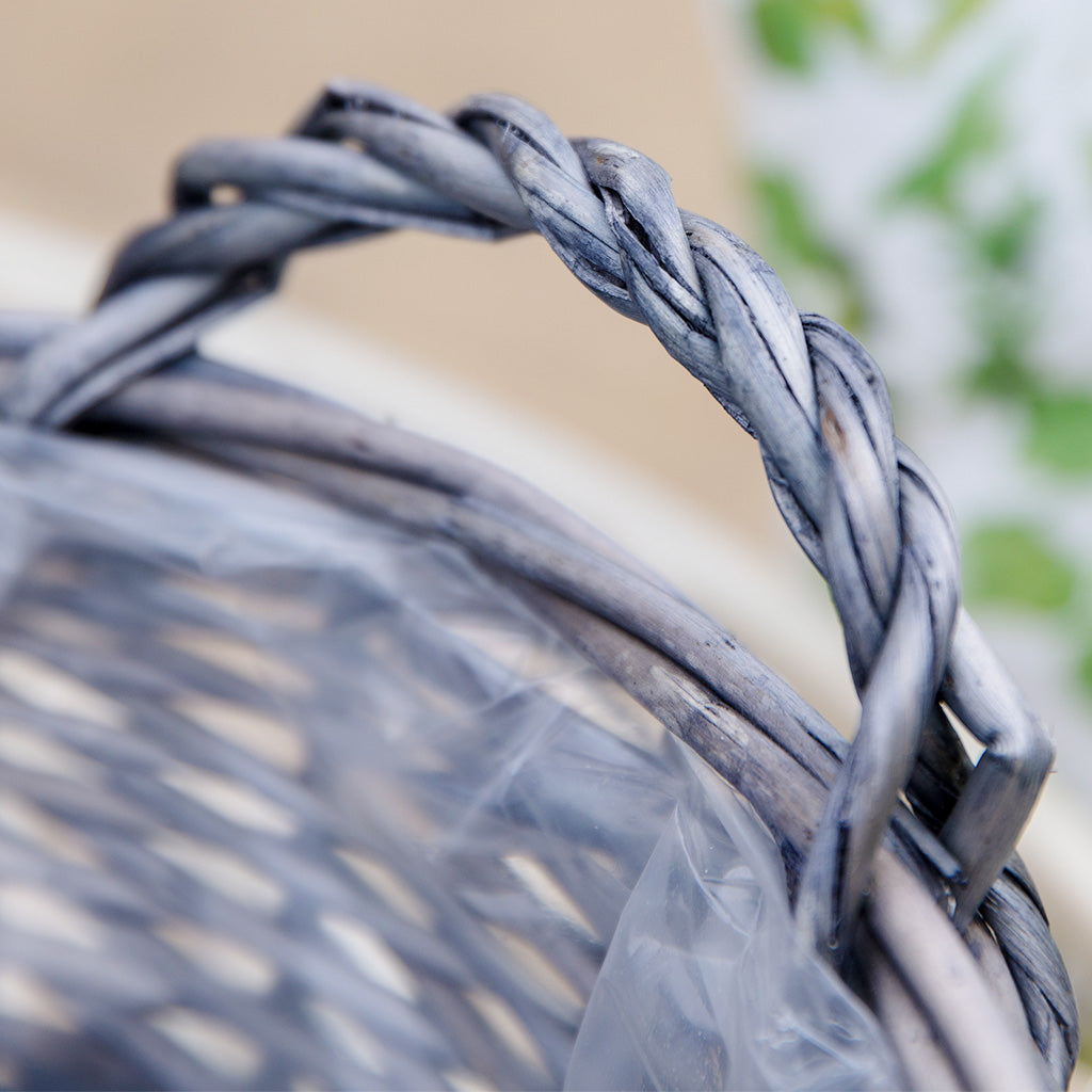 Small Round Wicker Tray Basket