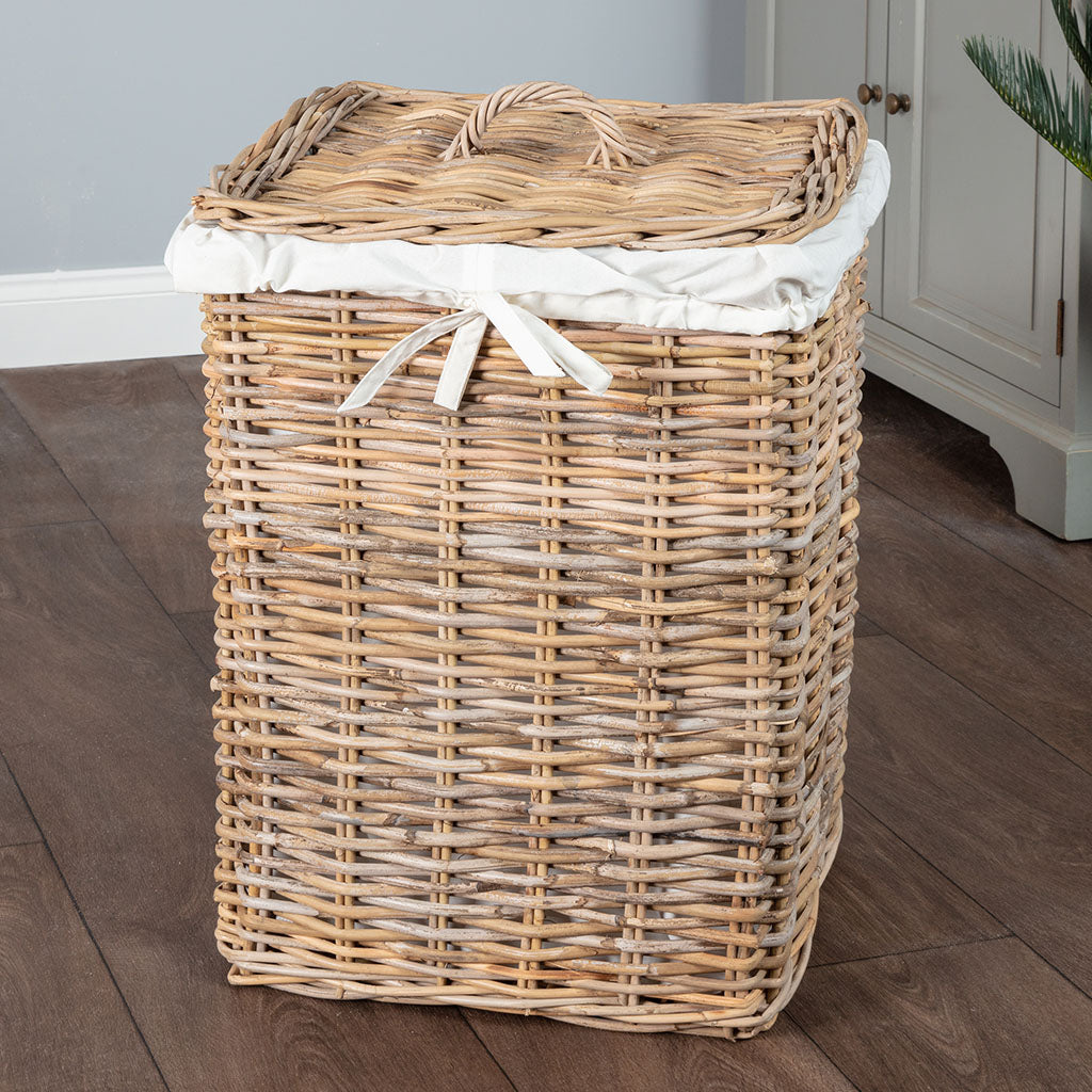 wicker laundry basket