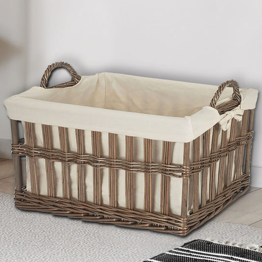 washing basket with lining