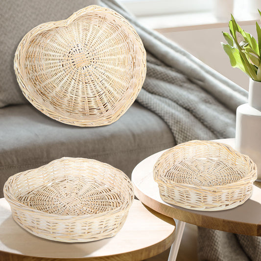 wicker display trays