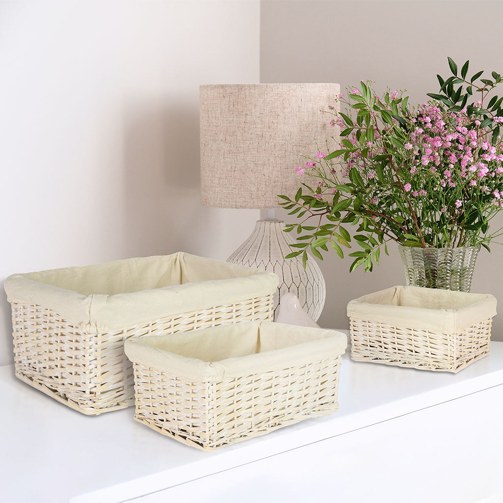 wicker basket set
