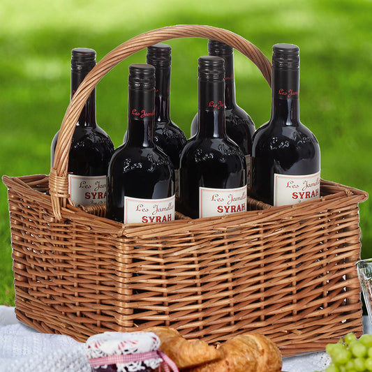 wicker bottle holder