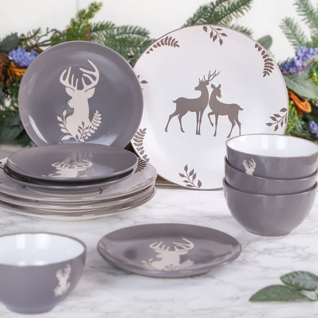 Set of 6 Woodland Stag Bowls