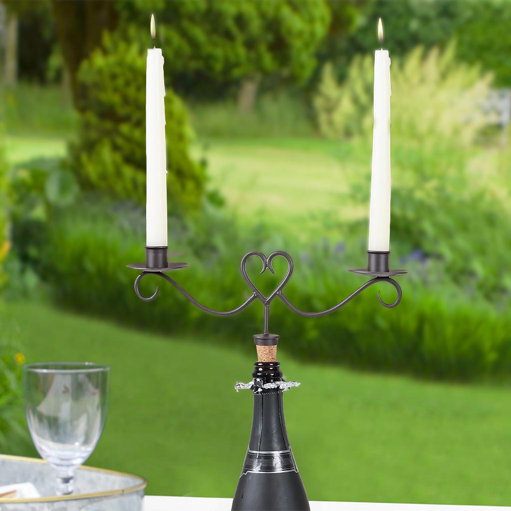 luxury bottle stopper candle holder